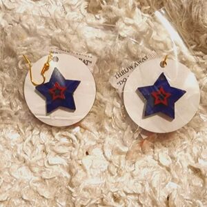 Hand Crafted Converse style All Star earrings